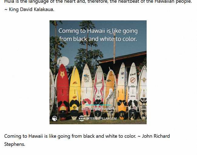 Coming to Hawai'i is like going from black and white to color Coming to Hawai'i is like going from black and white to color